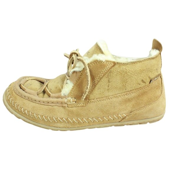 LL Bean Wicked Good Lodge Chukkas Booties Suede Brown Size 9 M - Picture 1 of 9